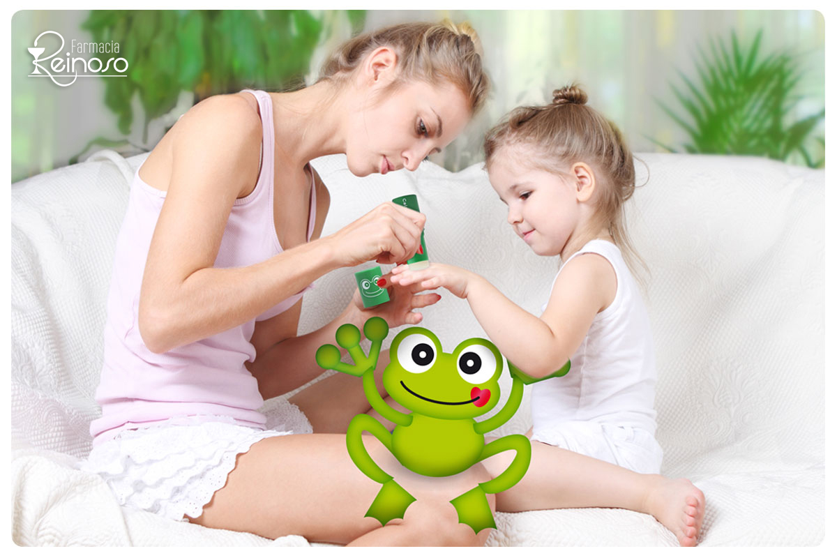 Sana, sana... ¿culito? ¡Stick de la rana!