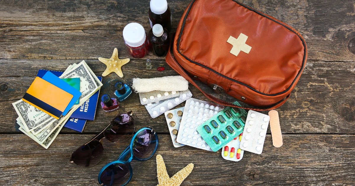Qué llevar en un botiquín de viajes